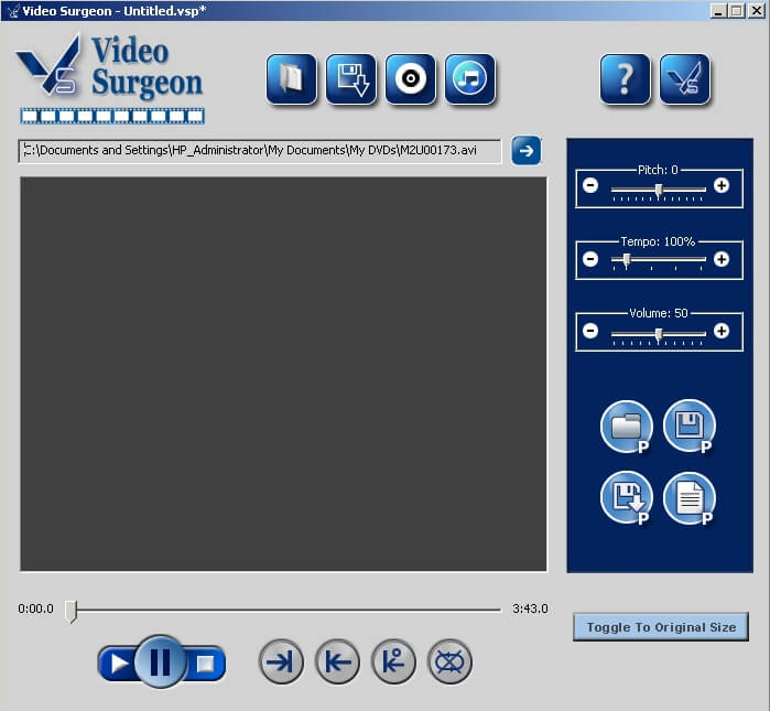 Click to view Video Surgeon 1.1.1.13 screenshot